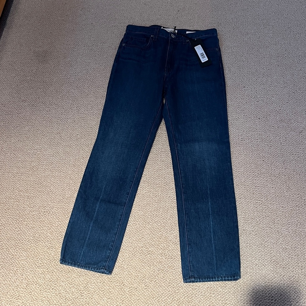 Nili Lotan Straight Leg Jean NWT Size 28, high waist, Dark wash